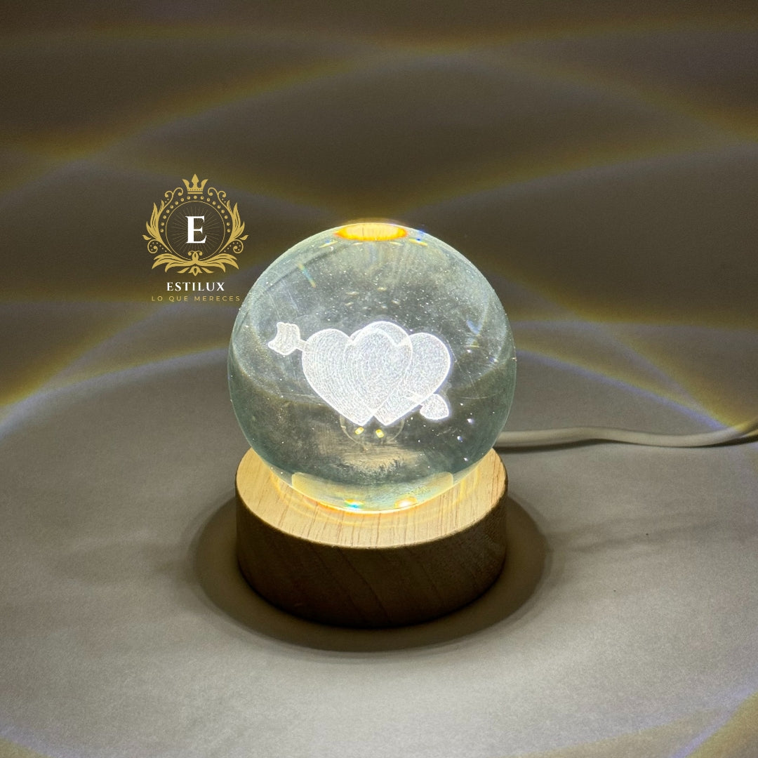 Esferas decorativas de luz blanca